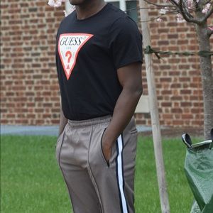 Houndstooth Print Joggers